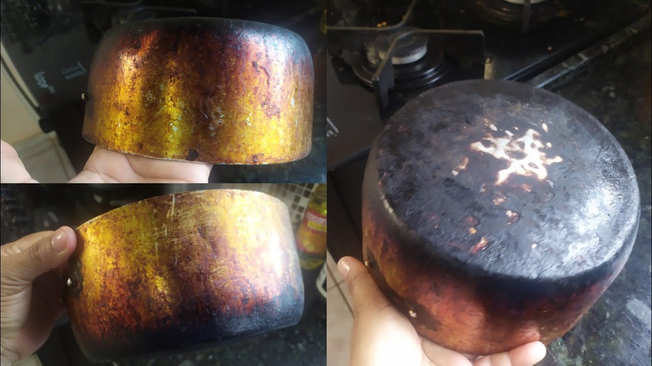 SERÁ QUE CONSEGUI LIMPAR A PANELA QUEIMADA? ( mas não vou desistir de limpar )