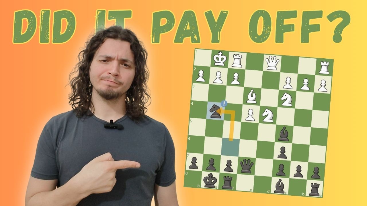 I trained chess for one year. Now I play like this