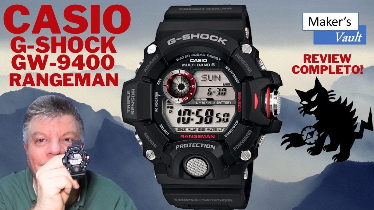 Casio G-Shock GW-9400 Rangeman – Altímetro, Bússola, Barômetro, Termômetro e muitas funções