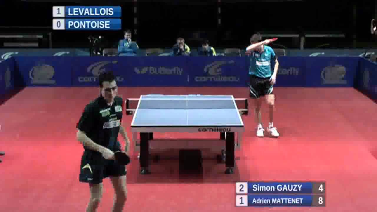 Adrien Mattenet-Simon Gauzy [French Pro A 2011-2012 Pontoise-Levallois]