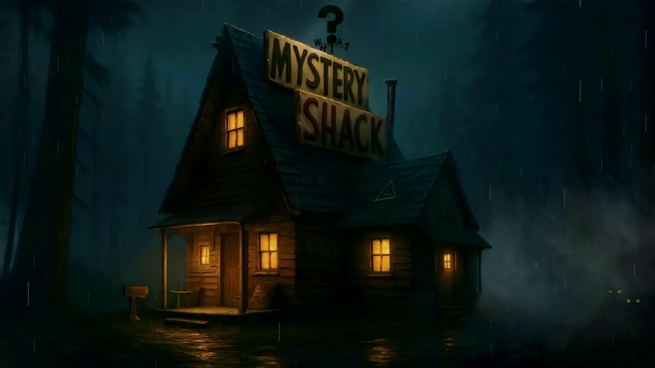 Cozy Rainy Night at the Mystery Shack | Relaxing Gravity Falls Ambience
