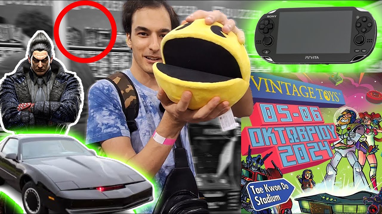 Αγοράσαμε ΤΡΕΛΕΣ στο Vintage Toys 2024 Vlog - Tekken Arcade - Athens Retro games - Knight Rider Car