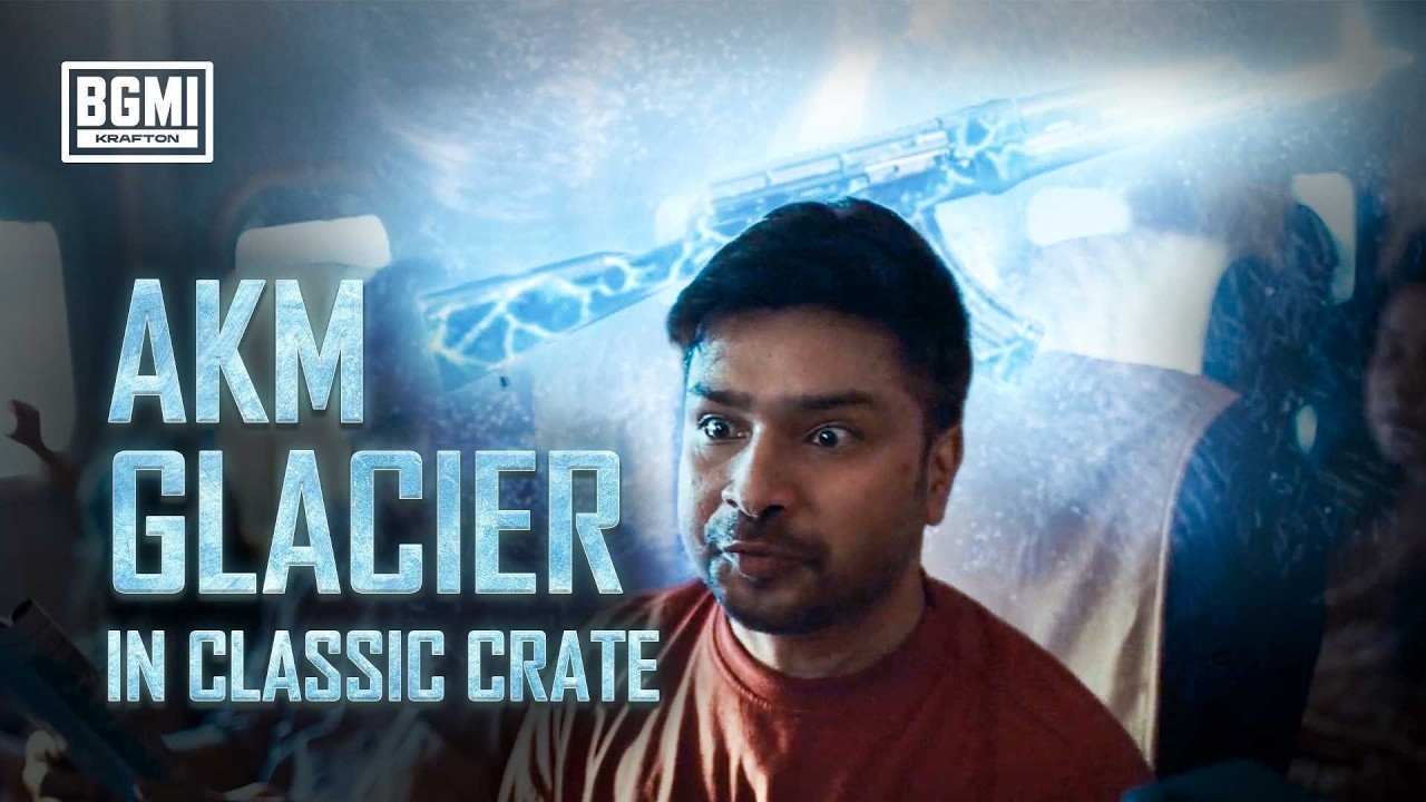 AKM Glacier In Classic Crate #BGMI