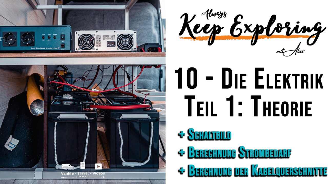 10 ‖ Alles zur Elektrik ⚡ Teil 1: Die Theorie - DIY Campervan Selbstausbau