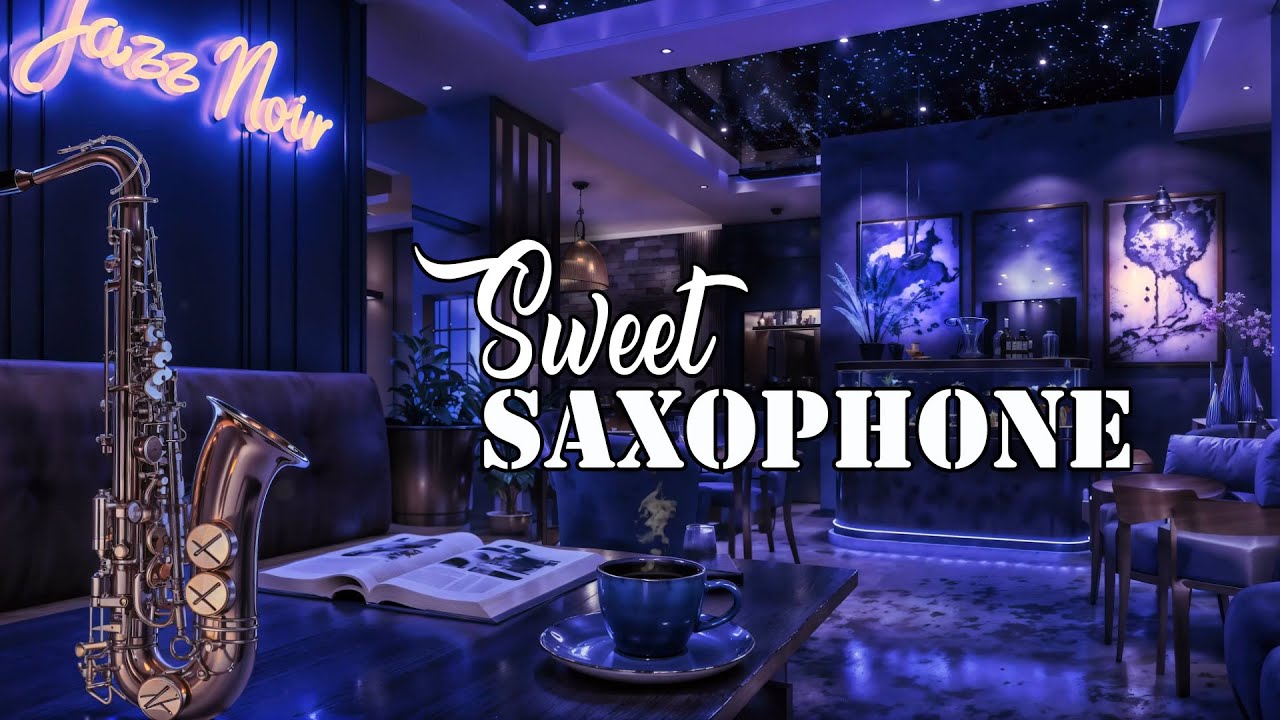 Sweet Jazz Saxophone & Noir Lounge Music ✧ Deep Blue Ambience for Coffee & Relaxation