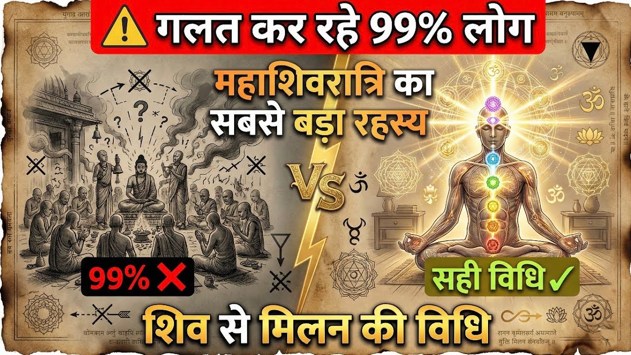 99% गलत कर रहे हैं - महाशिवरात्रि का सबसे बड़ा रहस्य |  शिव से मिलन की विधि 