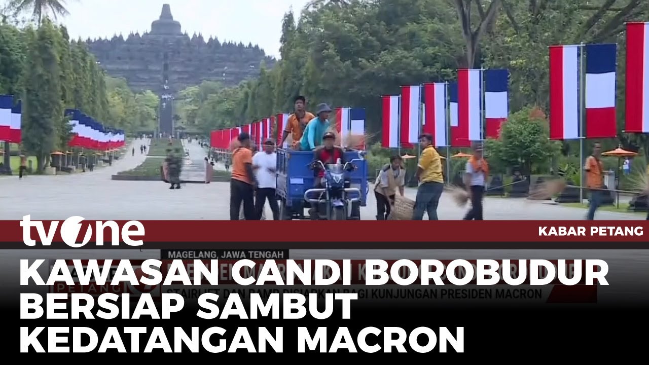 Simulasi Pengawalan Dilakukan Jelang Kunjungan Presiden Macron ke Candi Borobudur | tvOne