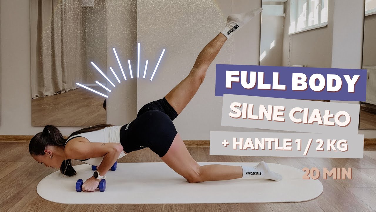 🌸 TRENING PILATES - 20 minut dla silnego ciała / full body HIIT