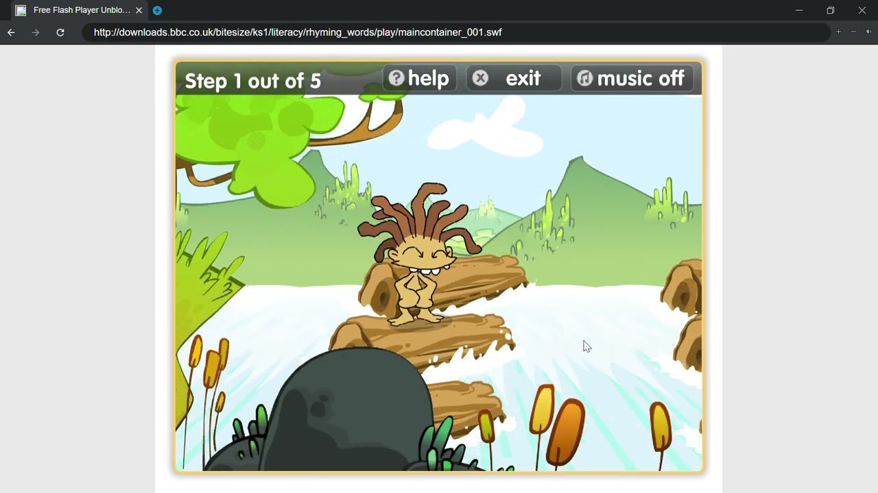 BBC Bitesize KS1 Literacy River Rhyming Walkthrough