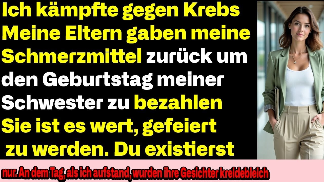 „Deine Schwester hat Geburtstag“ – sie gaben mein Chemo-Geld für eine Party aus.