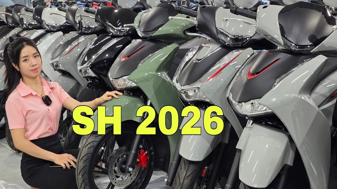 Giá Xe SH125i  SH160i Bản Mới 2026 hôm nay Hấp dẫn Tặng thêm 2 tr | Mỹ motor 