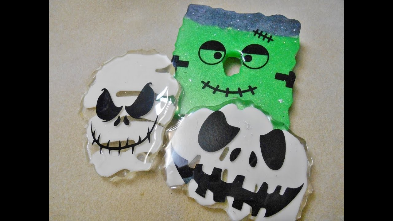 ADORABLE! Epoxy Resin Coasters for Halloween