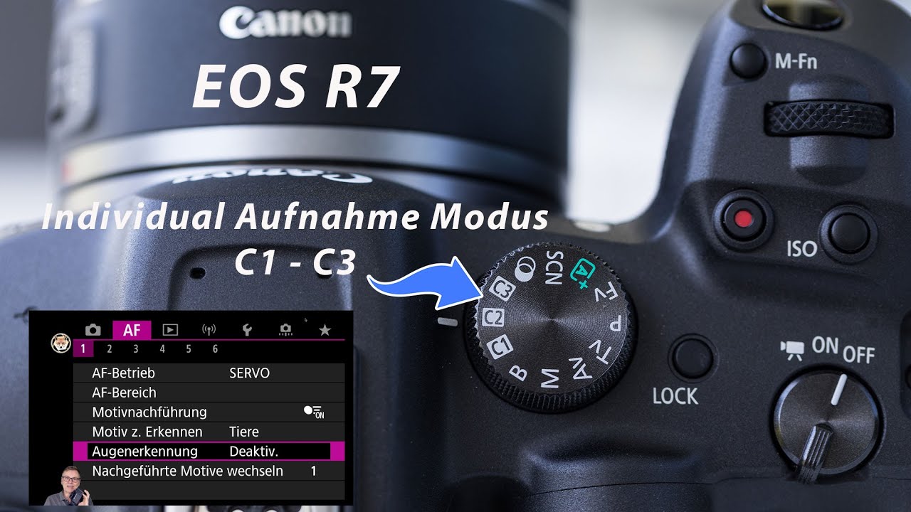 EOS R7 C1 C3 individueller Aufnahmemodus - meine Einstellungen für Tier, Mensch und Studio