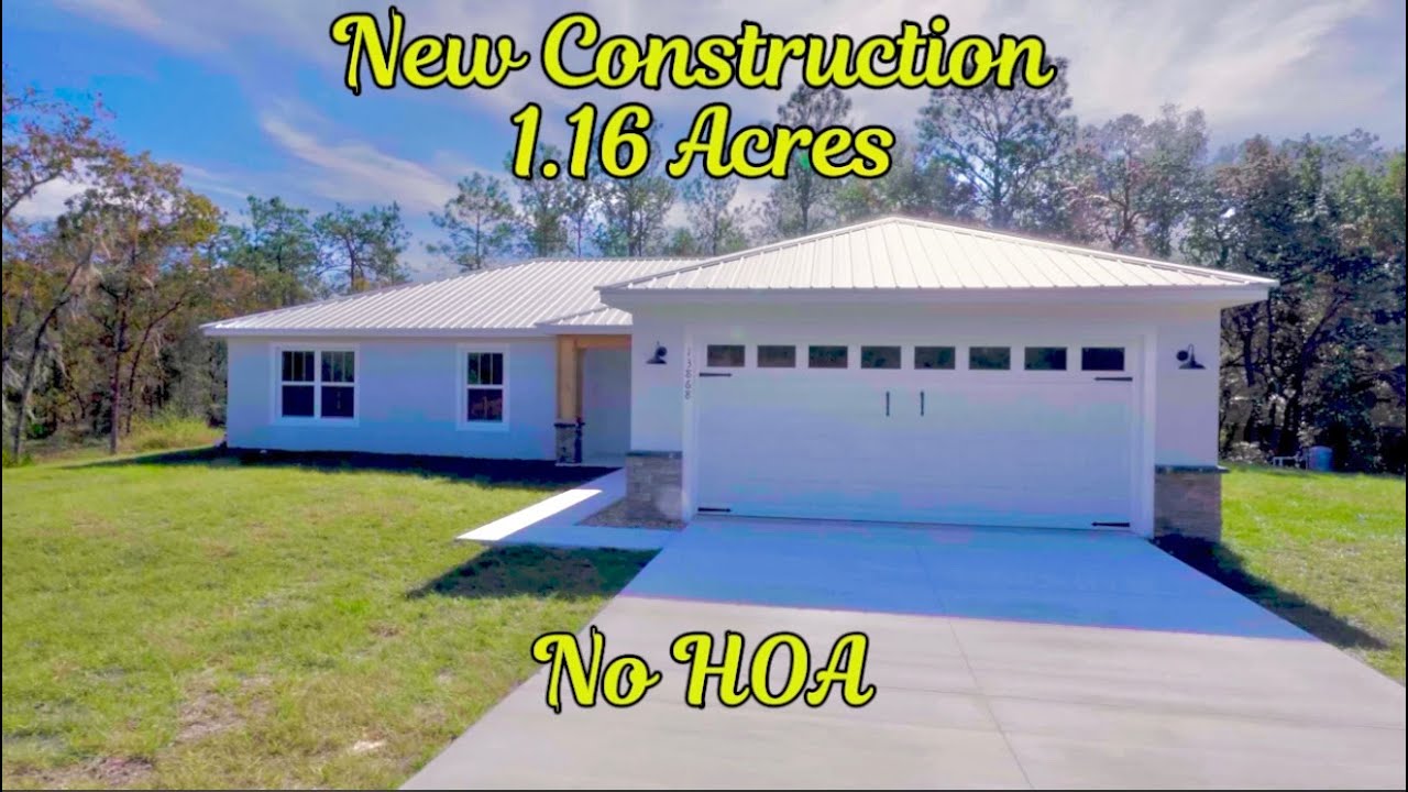 New Construction + Acreage + Metal Roof — This One Has It All