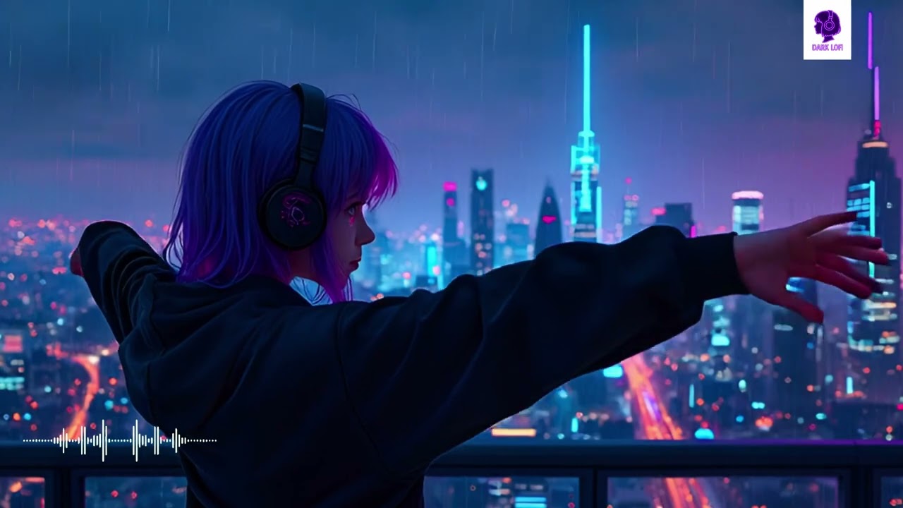 She Watches the City Glow — Night Lofi Vibes