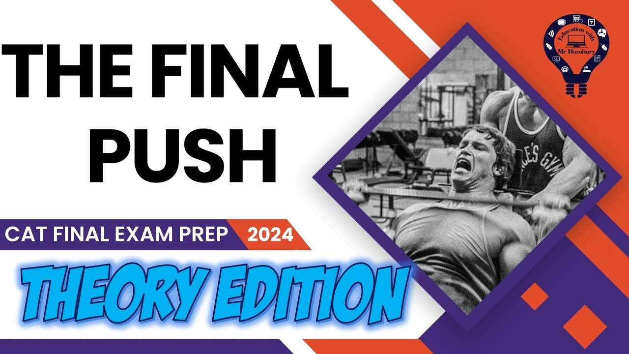 The Final Push | Grade 12 | IEB | CAT Theory Final Exam Prep - Section B