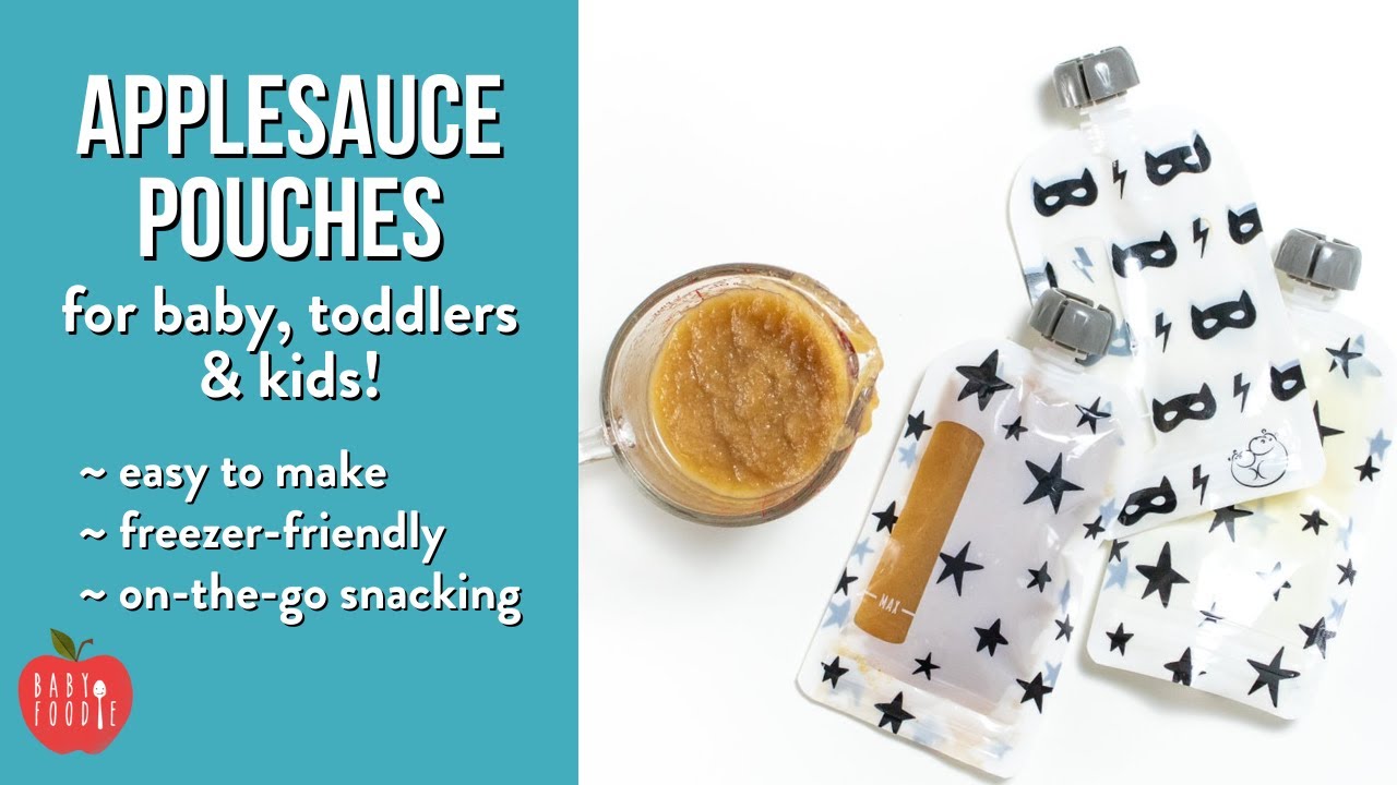 DIY Applesauce Pouches for Baby, Toddlers and Kids