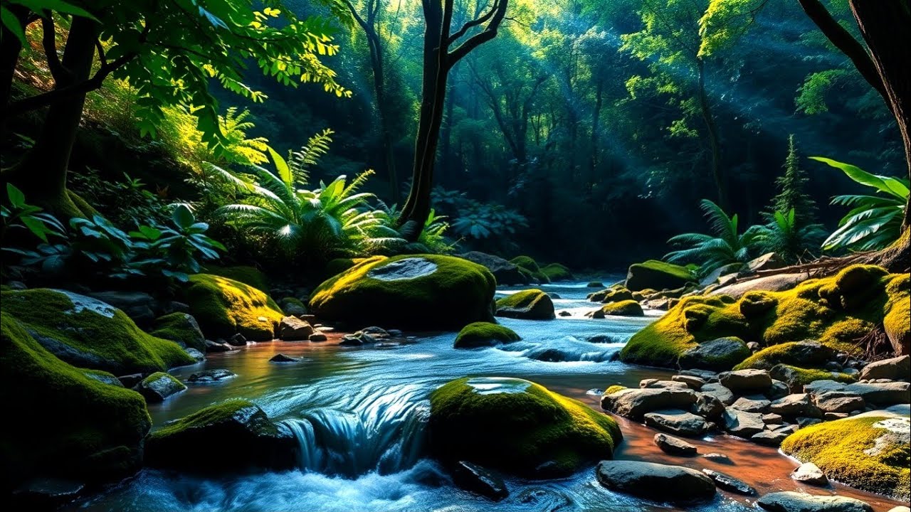 This Forest River Will Calm Your Mind 🌿 Water Sounds for Sleep