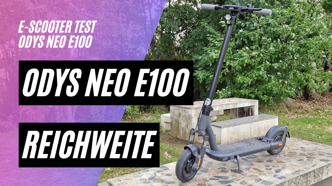 🛴 ODYS NEO E100 🏆 Reichweitentest (54V; 12,5AH; 500W; 140kg)