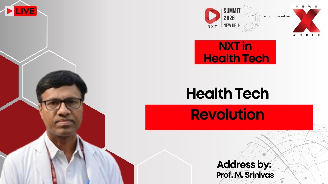 Prof. M. Srinivas LIVE : Future Of Digital Healthcare | Health Tech Revolution | NewsX World
