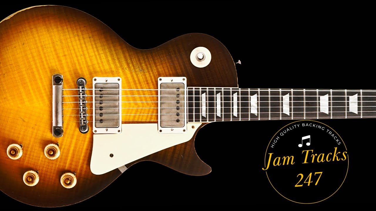 Cold Winter Blues Guitar Backing Track in A (72bpm)