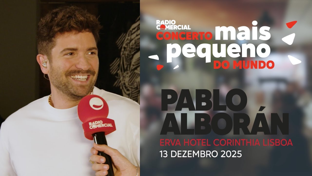 Rádio Comercial | Pablo Alborán no Concerto Mais Pequeno do Mundo da Rádio Comercial