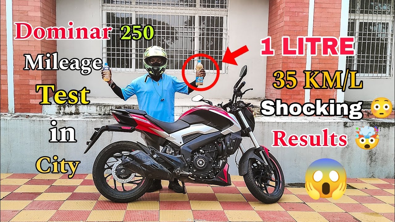 Dominar 250 Mileage Test in City | Shocking Results 🤯 35 KM/L😱 Unexpected #trending #viralvideo