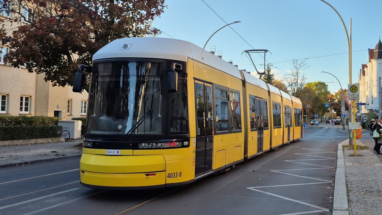 Straßenbahn Berlin | Mitfahrt in der 12 von Clara-Jaschke-Straße bis Pasedagplatz im F6Z 4033-B