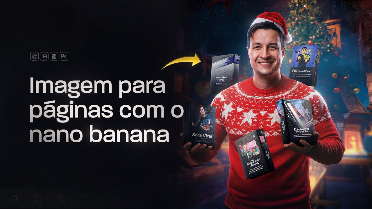 Criando imagem para Landing Page com Nano Banana PRO e PS