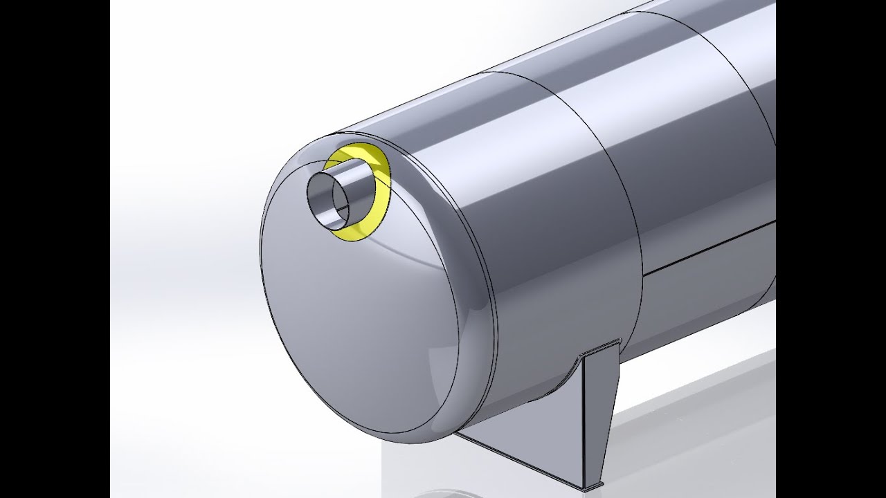 SOLIDWORKS|Part03- How to model reinforcement pad for nozzle?