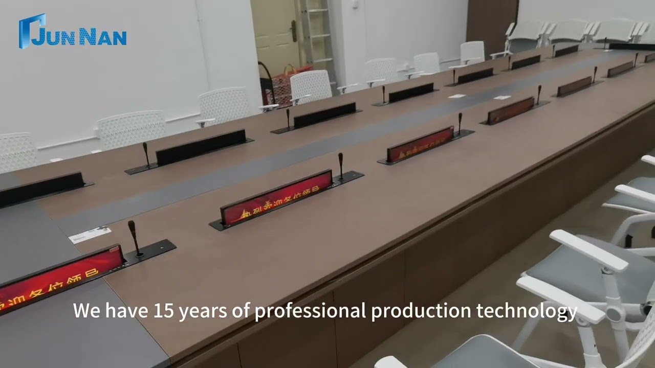Paperless conference system monitor lifter