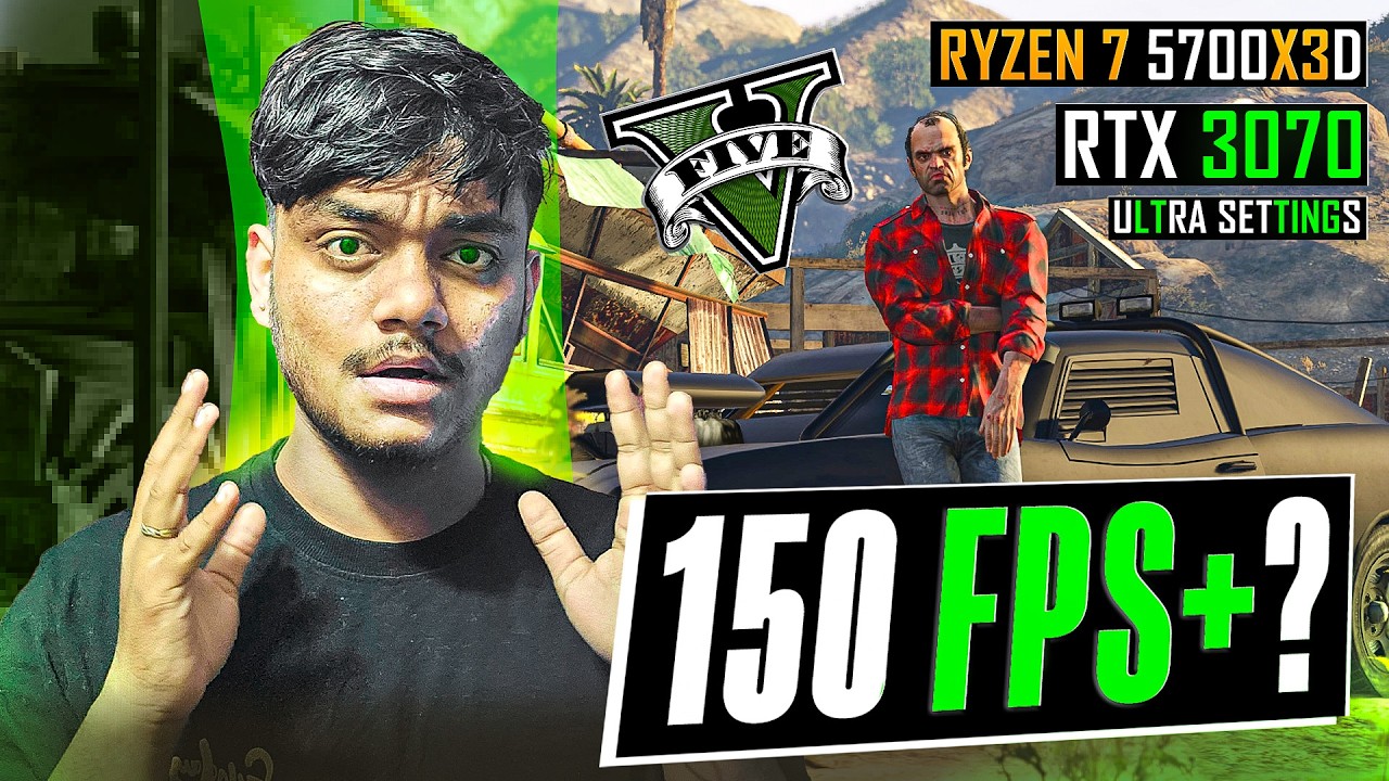 Ryzen 7 5700X 3D + RTX 3070 | GTA 5 Test | GTA V Rtx 3070 Fps Test