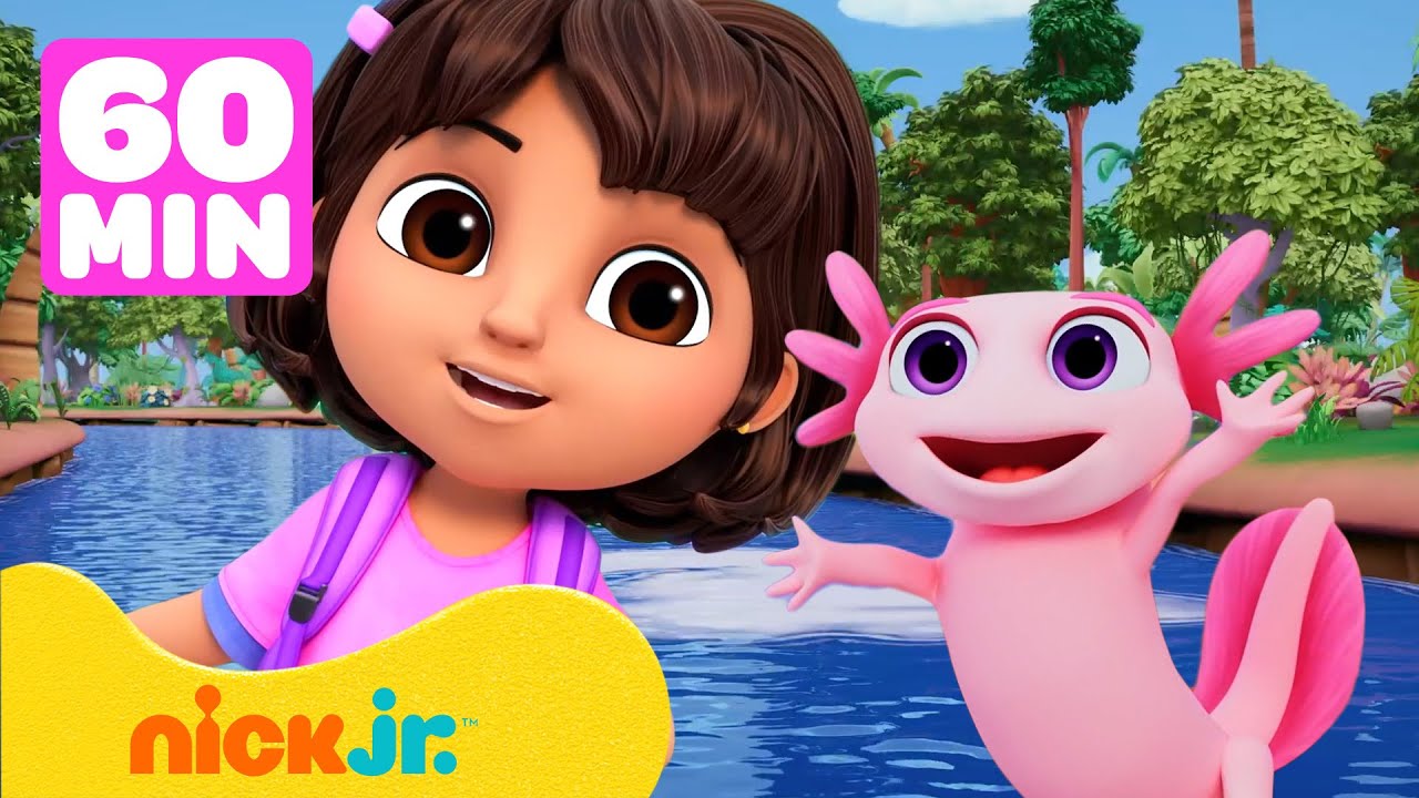Dora | &iexcl;Dora rescata animales beb&eacute;s! 🦎 60 minutos | Nick Jr. en Espa&ntilde;ol