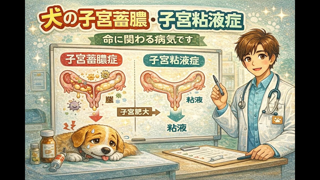 犬の子宮蓄膿症とは？子宮粘液症との違いと注意点