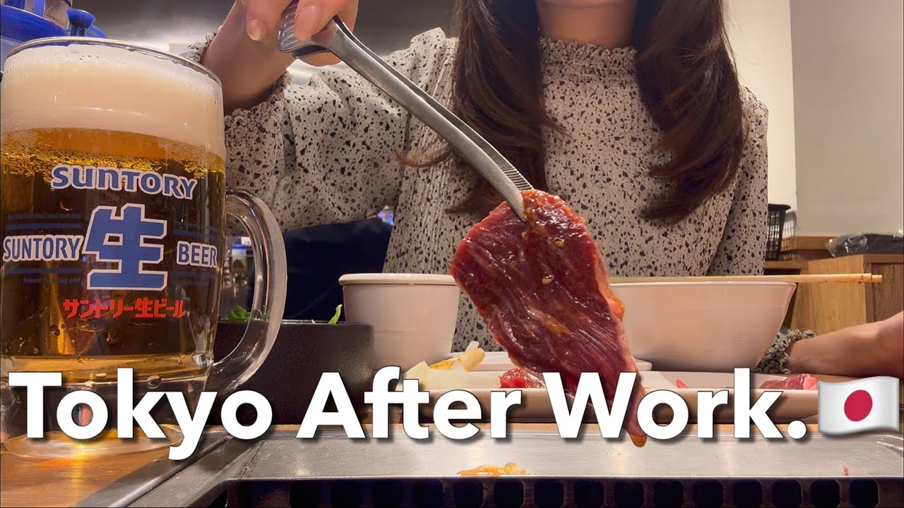 After Work Night in Shinjuku | Omoide Yokocho, Solo Yakiniku & Asakusa Walk