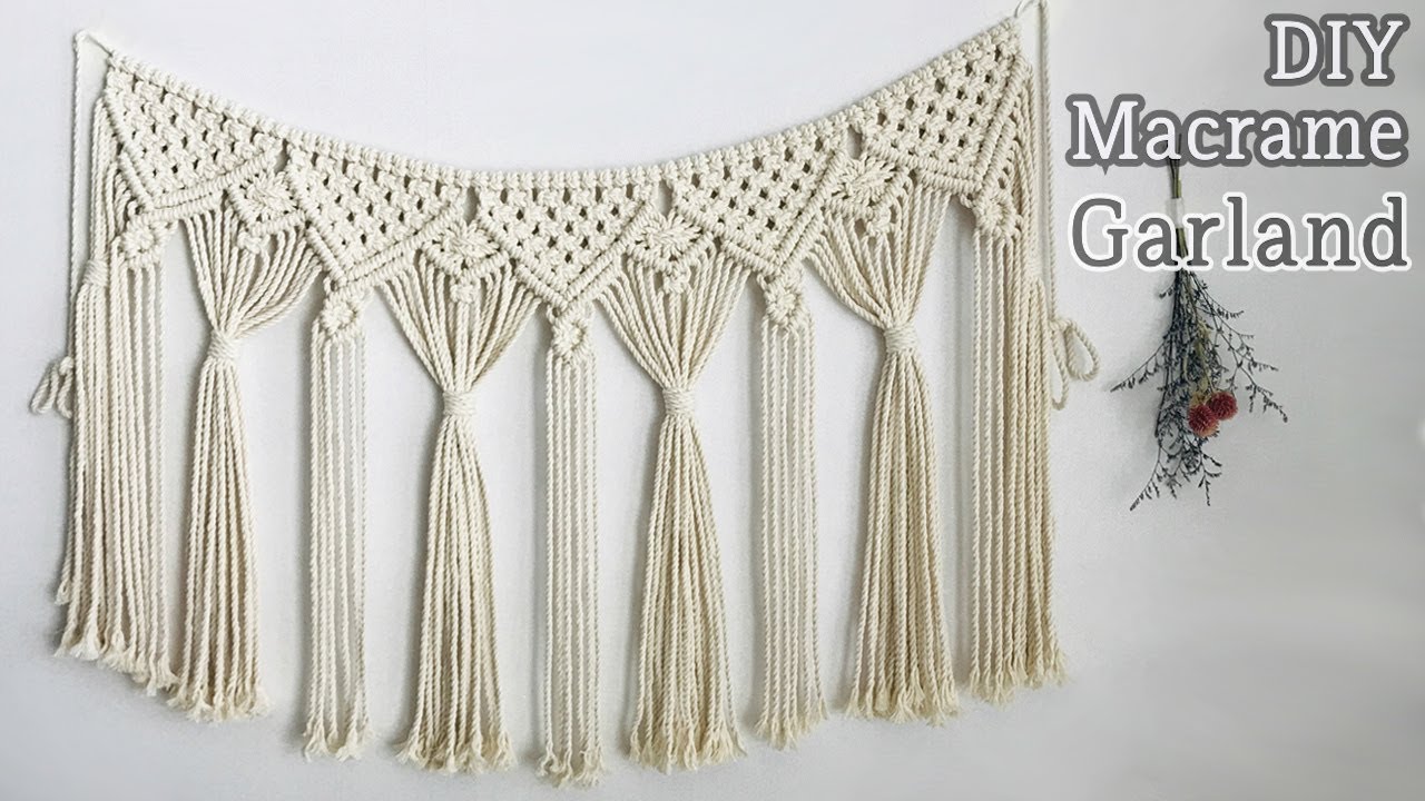 DIY Macrame Garland / 마크라메 가랜드