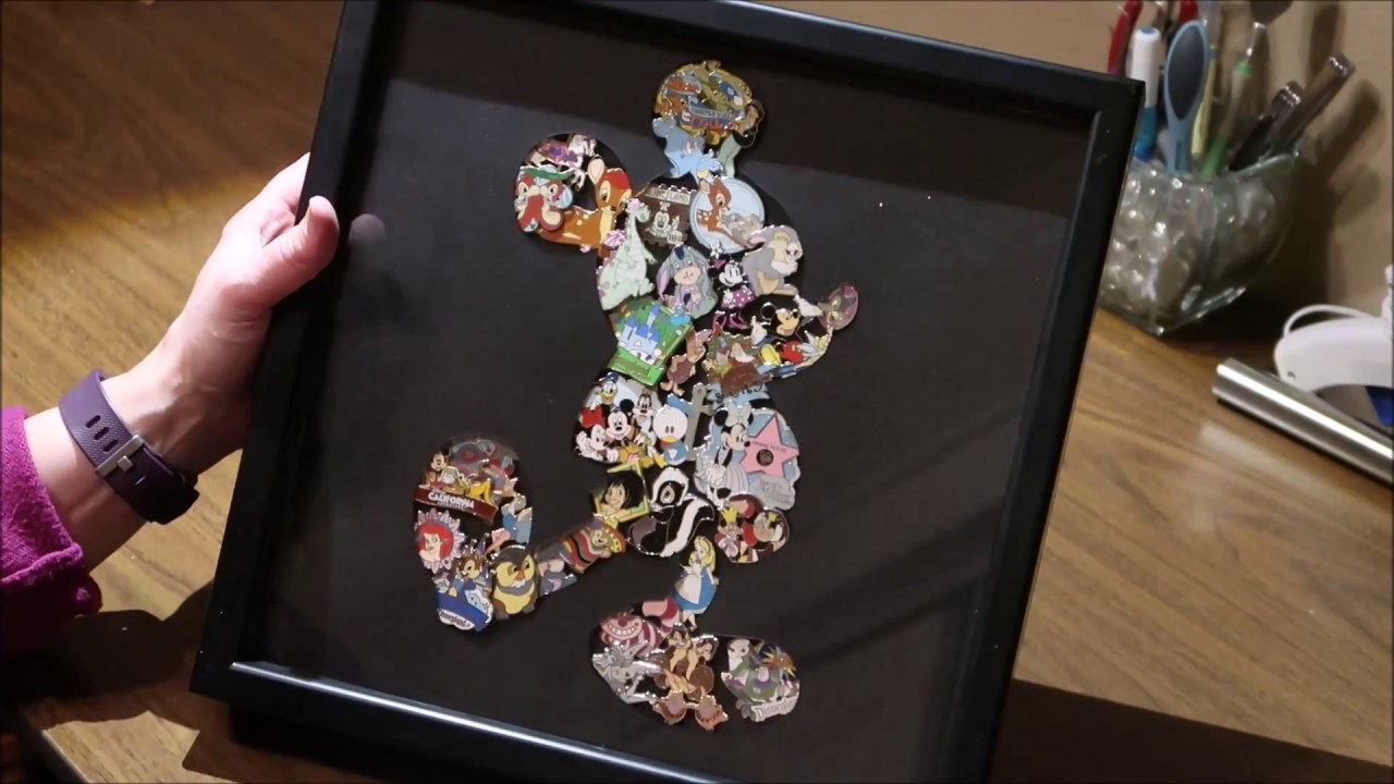 Easy DIY Disney pin display - Mickey Mouse Shadow Box