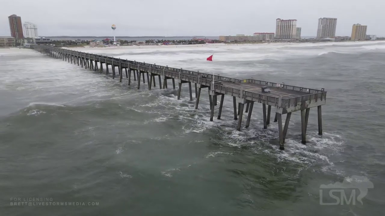 09-15-2020 Pensacola Beach, FL - Hurricane Sally Drone Flight