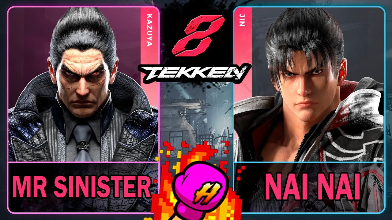 Tekken 8 Mr Sinister (KAZUYA) VS Nai Nai (JIN)🥊 鉄拳8🥊4K 60ᶠᵖˢ🥊T8 🥊TK8🥊#tekken