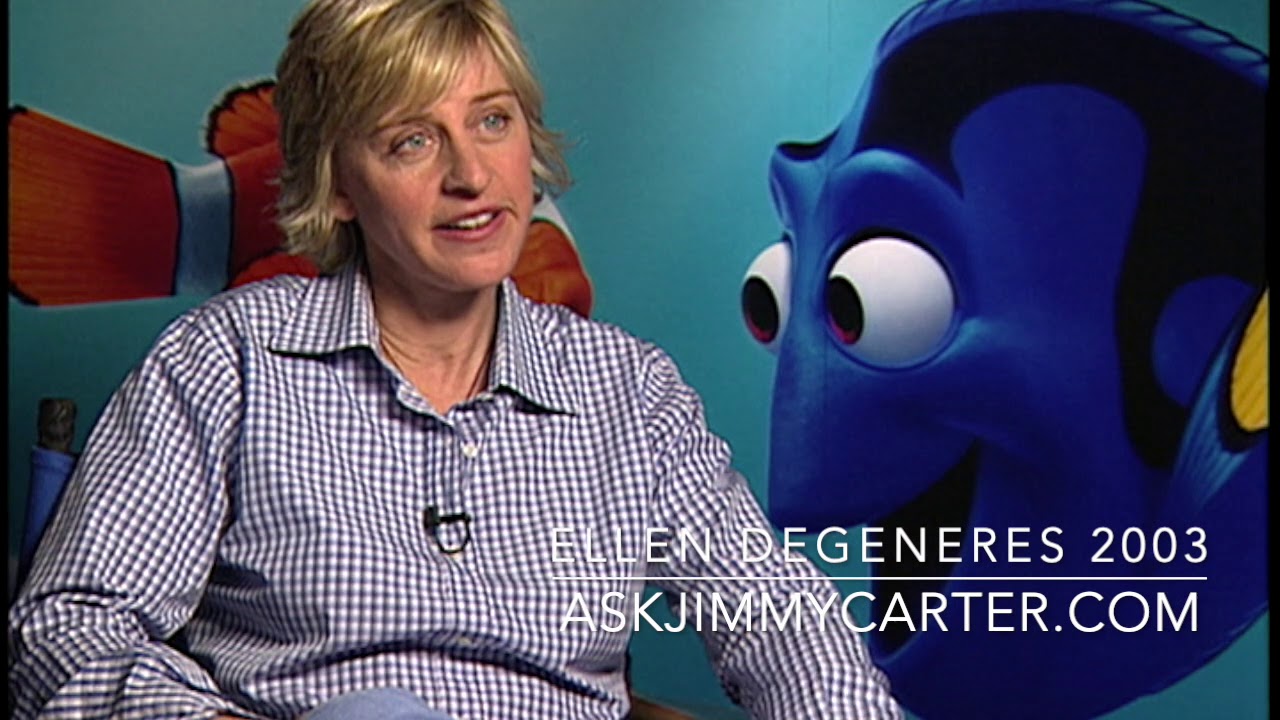 Ellen DeGeneres, Finding Nemo 2003 talking with Jimmy Carter