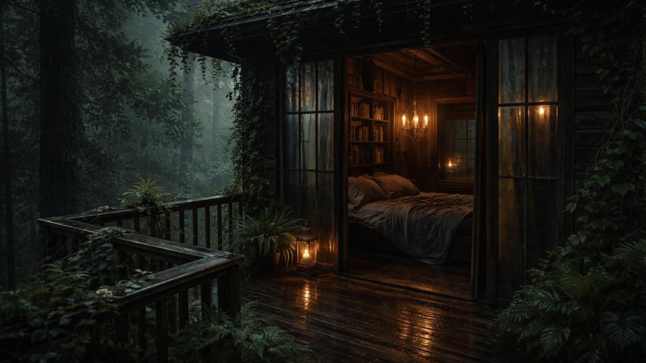 Rain Sounds for Sleeping 💤 Soft Night Rain Sounds for Rest | Forest Ambience, Relax, Deep Sleep