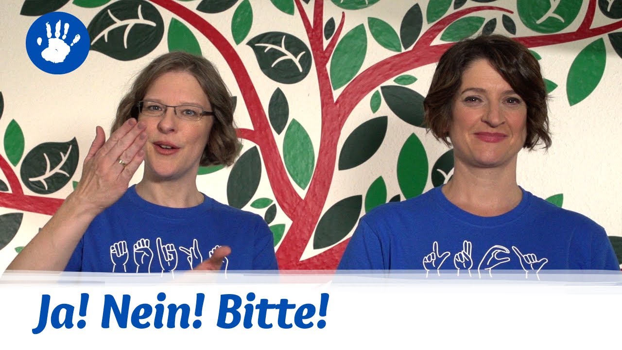 How To: Gebärden, lautsprachunterstützend: Ja! Nein! Bitte! Danke! Mehr! Fertig!