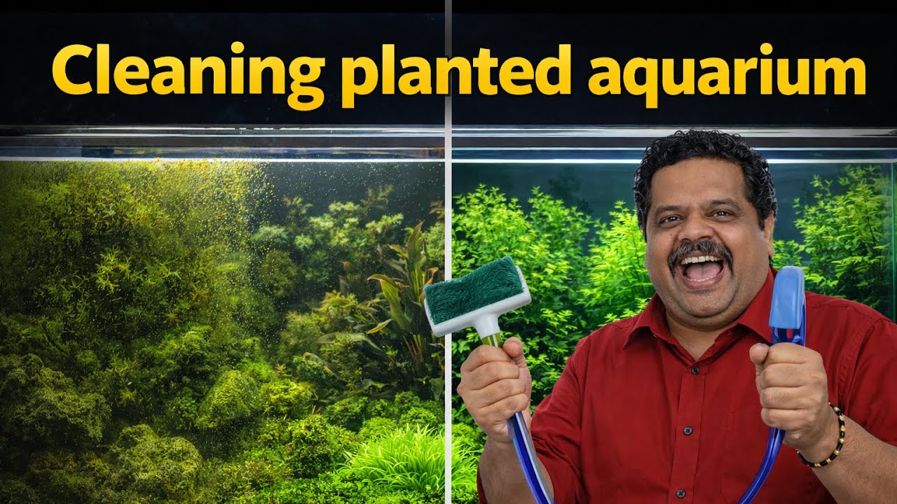 Cleaning a Planted Tank the Right Way 🌿 | No Plant Damage, Clear Water
