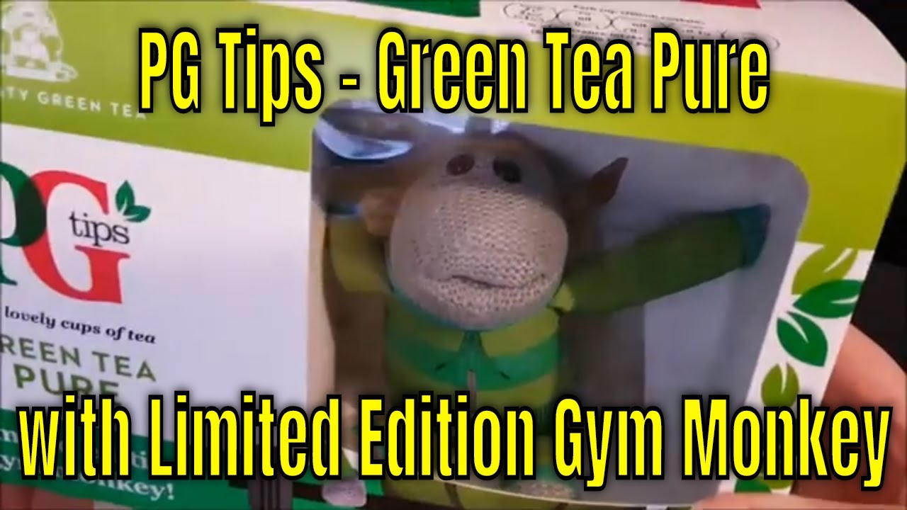 PG Tips - Green Tea Pure with Limited Edition Gym Monkey