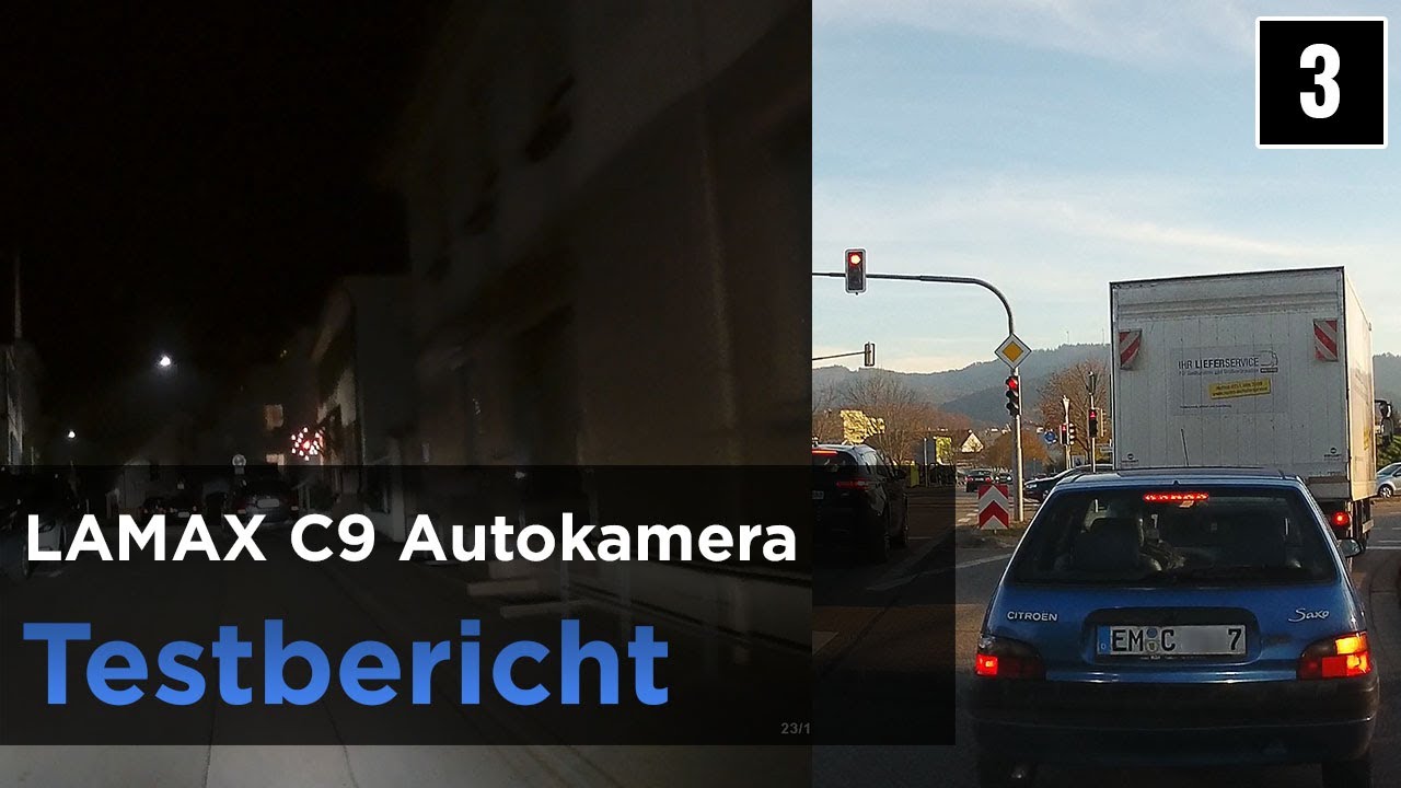 Lamax C9 im Test - Dashcam mit GPS, LDWS und mehr - Testaufnahmen(2)