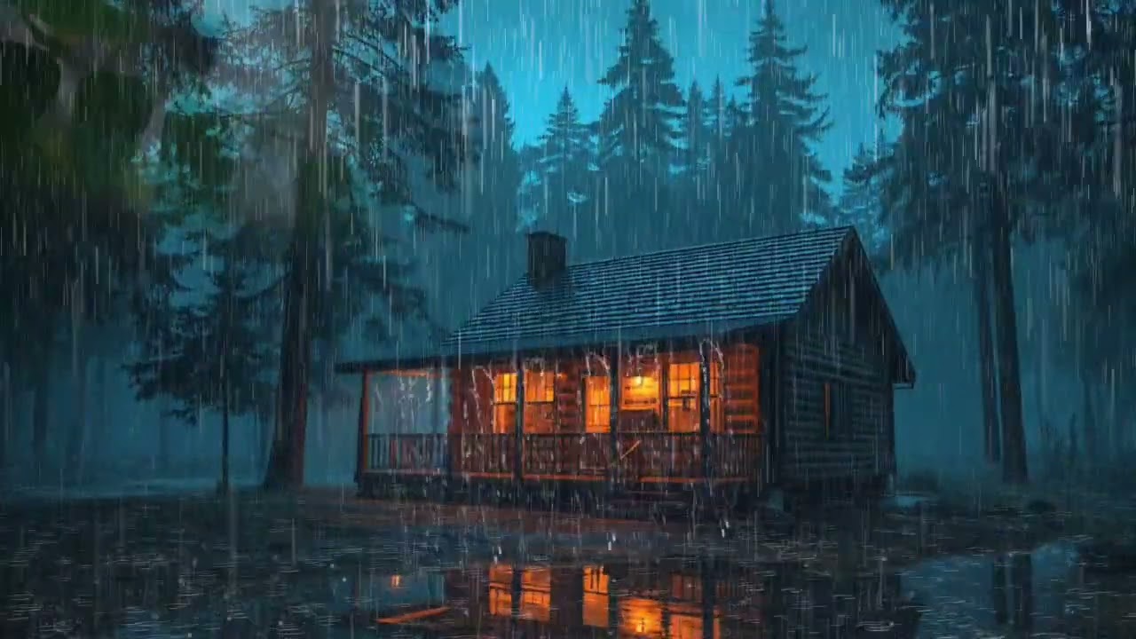Rain Sounds in a Dark Bedroom (No Ads) 🌧 | Relaxing Japanese Rainy Night for Deep Sleep & Relaxation
