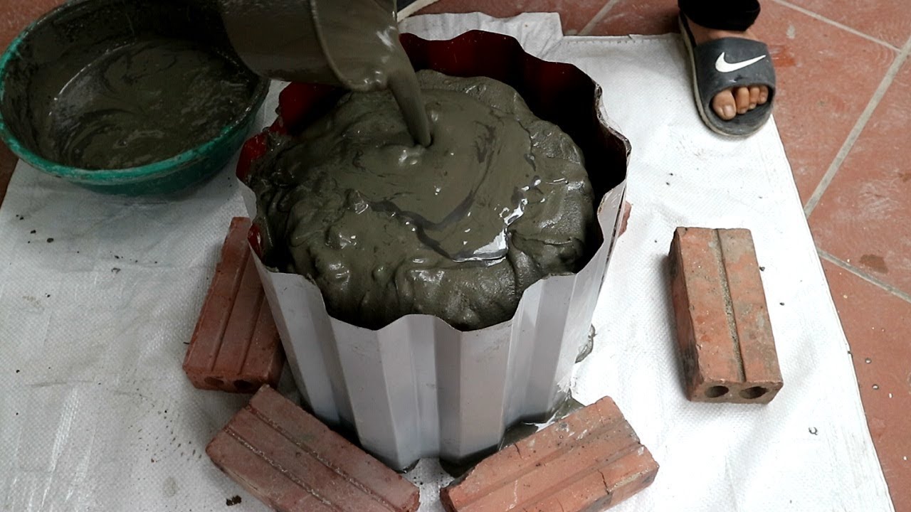 Ideas Making Plant Pots At Home Easy | Reuse Old Corrugated Plate | Beautiful And Simple