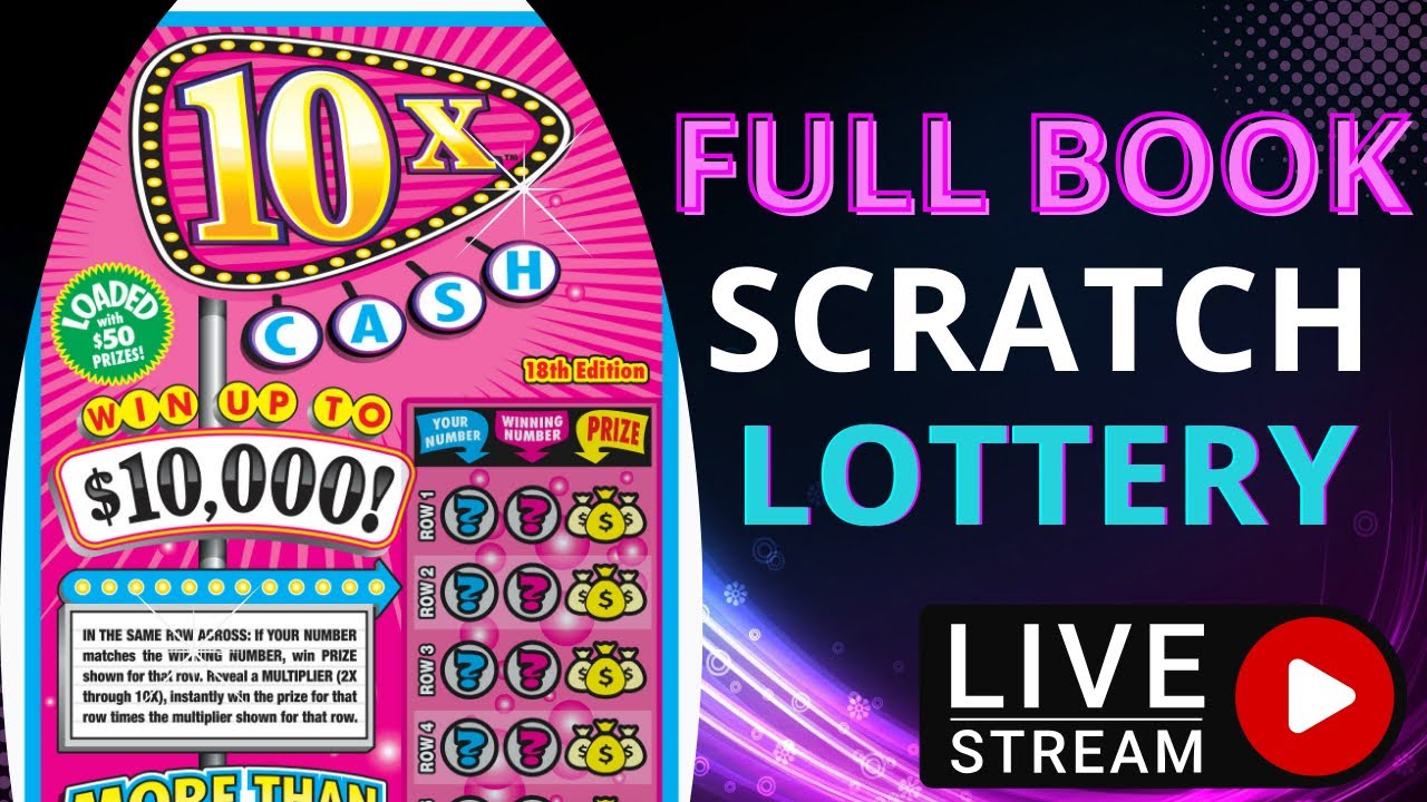‼️LIVE LOTTERY‼️FULL BOOK SCRATCH TICKETS