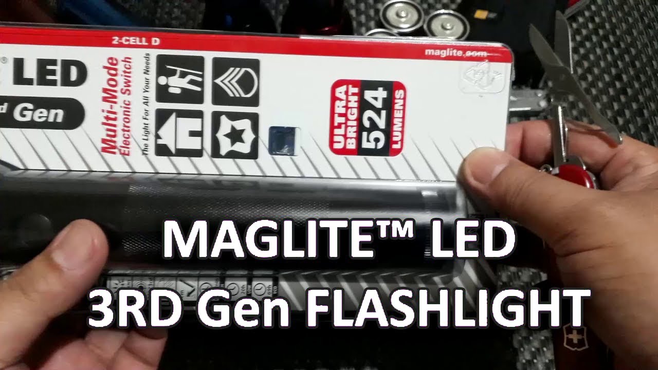 How Maglite ML300L Flashlight Functions