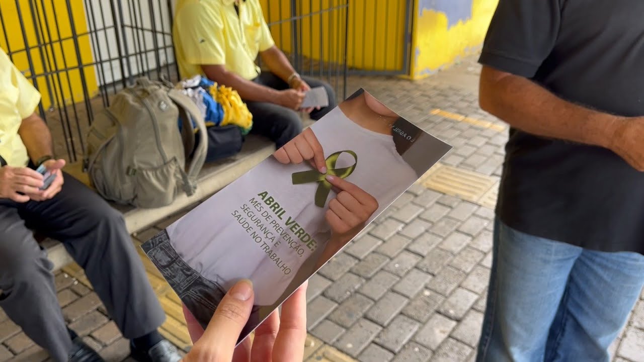 Ação no terminal urbano de Limeira orienta sobre segurança e saúde no trabalho